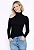 Blusa Maria Paes Manga Longa e Ombro Aberto Preto - Imagem 4