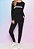 Conjunto Maria Paes Calça e Blusa Manga Longa Preto e Mescla - Imagem 1