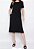 Vestido Maria Paes Midi de Manga Preto - Imagem 1