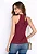Blusa Maria Paes Gola Alta Vinho - Imagem 3
