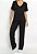 Conjunto Viscolycra Maria Paes Calça e Blusa  Preto - Imagem 1