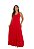 Vestido Maria Paes Longo Vermelho - Imagem 1