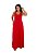 Vestido Maria Paes Longo Vermelho - Imagem 4