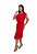 Vestido Maria Paes Midi Vermelho - Imagem 4