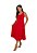Vestido Maria Paes Midi Vermelho - Imagem 1