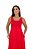Vestido Maria Paes Midi Vermelho - Imagem 3