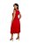 Vestido Maria Paes Midi Vermelho - Imagem 2