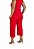 Conjunto  Maria Paes Calça Pantacourt e Regata  Vermelho - Imagem 5