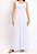 Vestido Maria Paes Regata Branco Longo - Imagem 1