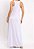 Vestido Maria Paes Regata Branco Longo - Imagem 3