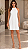 Vestido Maria Paes Gola Alta Branco - Imagem 1