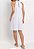 Vestido Maria Paes Gola Alta Branco - Imagem 3