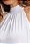Vestido Maria Paes Gola Alta Branco - Imagem 2