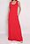 Vestido Maria Paes Longo de Bolso Vermelho - Imagem 1