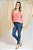 Calça Cigarrete Paula - Jeans Médio - Imagem 1
