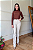 Calça Boot Cut Petra - Sarja Areia - Imagem 1