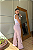 Calça Pantalona Paige - Sarja Rosa Bebê - Imagem 2
