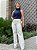 Calça Wide Leg Julie - Sarja Cru - Imagem 1