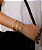 Pulseira riviera citrino de 3 mm em prata com ouro 18K - Imagem 3