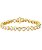 Pulseira riviera corações ouro 18K - Imagem 2
