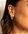 Piercing Basic prata com ouro 18K - Imagem 3
