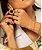 Argola Shell ouro 18K - Imagem 3