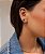 Brinco heart cravejado ouro 18K - Imagem 1
