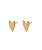 Brinco heart ouro 18K - Imagem 1