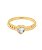 Anel Heart prata e ouro 18K - Imagem 2