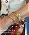 Bracelete meia cana ouro 18K - escolha a espessura - Imagem 4
