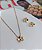Colar Flower prata e ouro 18K - Imagem 1