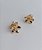 Brinco Flower prata com ouro 18K - Imagem 1