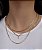 Colar com inicial cravejada em ouro 18K - Imagem 2