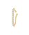 Ear hook cristal em prata e ouro 18K - Imagem 1