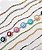 Pulseira Riviera rainbow de 3 garras em prata 925 e ródio - Imagem 5