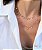 Colar zircônia dots cristal em prata com ouro 18K - Imagem 2