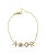 Pulseira amor prata 925 com ouro 18k - Imagem 1