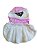 Vestido Princesa Rosa com Bolinhas Mascote Moda Pet - Imagem 3