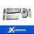 KIT 01 DE PORTA DE VIDRO PIVOTANTE ZAMAC CROMADO - Imagem 1