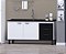Gabinete Madeira Branco/Preto 01122 1.14MT - Imagem 1