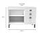 Gabinete Madeira Grafite/Branco 332212 1.14MT - Imagem 2