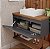 Kit gabinete, painel ripado, Cuba e Espelheira 0.80MT Cappuccino/Freijo 41151 - Imagem 2