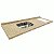 Pia granito Ornamental Cuba funda/sobreposta/acabamento duplo C/parte seca e corte cooktop 4\5 bocas 2.00MT 051540 - Imagem 1