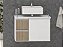 Kit gabinete Cristal,base de vidro e cuba 0,60MT Branco/Ambar 09549900 - Imagem 1