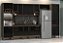 Kit Gabinete 29252 + Aereo 1.94MT + Modulo geladeira + Torre quente + Paneleiro Avelato/Preto - Imagem 1