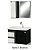 Kit gabinete Bruxelas, Cuba e Espelheira 0.59MT Nero/Branco 43421 - Imagem 2