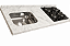 Pia Marmore branco Cuba funda/sobreposta/acabamento duplo Parte seca e corte cooktop 4 bocas 1.50MT - Imagem 1