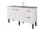 Gabinete Madeira Branco  4104121 1.54MT - Imagem 1