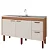 Gabinete Madeira Freijo/Off white 41041241 1.54MT - Imagem 1
