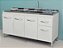 Gabinete Madeira Branco 00731 1.44MT - Imagem 1